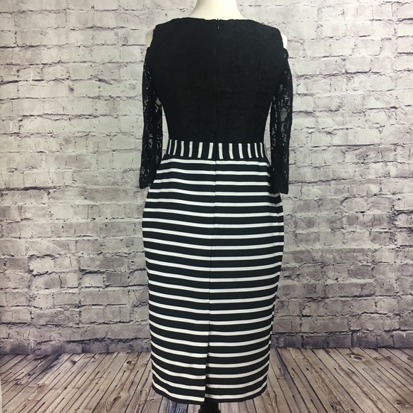 Lace Cut Out Shoulder Dress - Picture 4 of 7